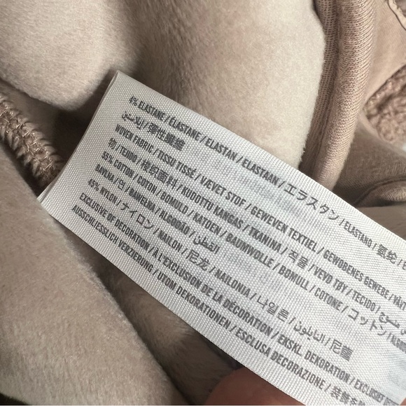 Abercrombie Taupe Teddy Sherpa Long Sleeve Jacket Women's Size Small - Picture 5 of 9